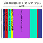 rideau douche moderne poissons bleus carreaux rouges polyester blancs 180x120cm transparent anneaux métalliques