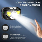 lampe frontale led rechargeable étanche réglable bandes élastiques couleurs multiples moderne utilitaire