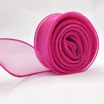 ruban satin organza transparent élégant rose clair blanc gris rouge vert pastel 10 yards