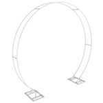 arche decorative blanche fleurs artificielles moderne clips inclusion barres panneaux vis ecrous