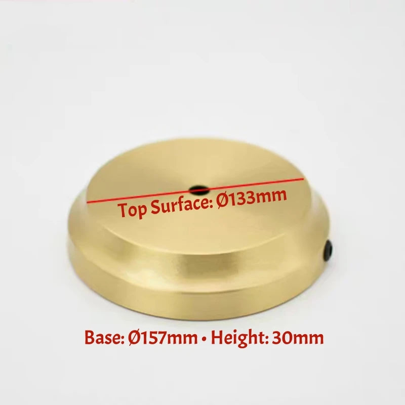 base lampe cuivre doré moderne lisse brillant 100mm 222mm 30mm 40mm