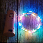guirlande lumineuse blanc chaud fil cuivre moderne adhésif led noël 20 50 têtes