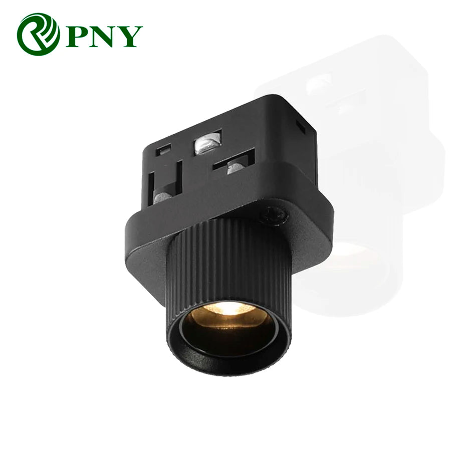 projecteur led moderne 48v 2w noir mat 3000k 4000k 5000k warm neutral cold white