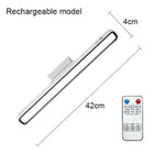 lampe led rechargeable télécommande moderne adhésive 42cm blanc minimaliste chambre