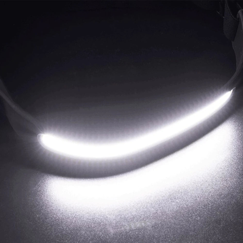 lampe frontale led noire jaune trois modes câble usb charge usb