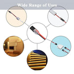 connecteurs câble noir transparent rondelles métalliques pratique led 20pcs 30pcs 40pcs 50pcs