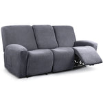 Housse canapé gris tissu carreaux moderne poche places