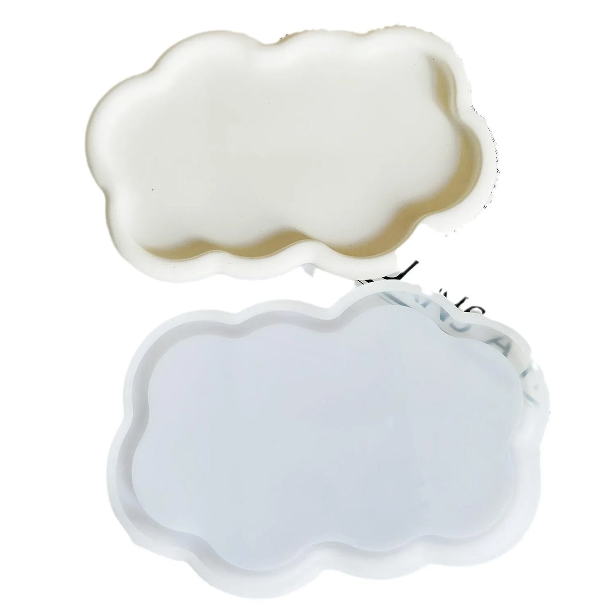 plateau silicone blanc moderne lisse décoration maison conteneur bonbons pot fleurs cadeau