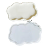 plateau silicone blanc moderne lisse décoration maison conteneur bonbons pot fleurs cadeau