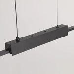 lampe suspendue moderne minimaliste noir salon chambre rectangulaire lisse éclairage 10 15m²