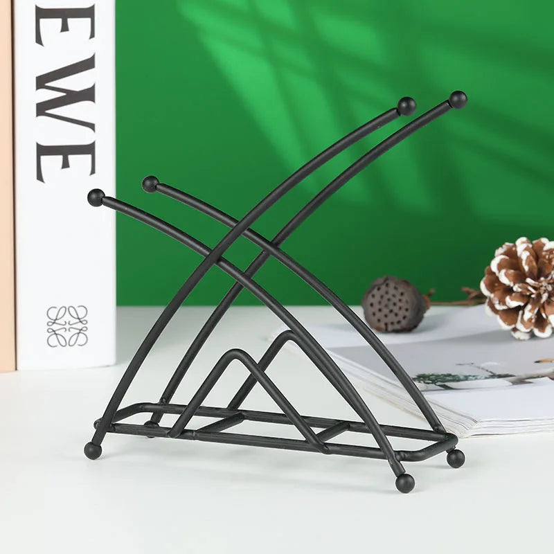 porte serviettes moderne or noir géométrique contemporain minimaliste métal serviettes