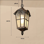 lampe suspendue classique transparente motifs géométriques noir chaîne salon chambrehôtel