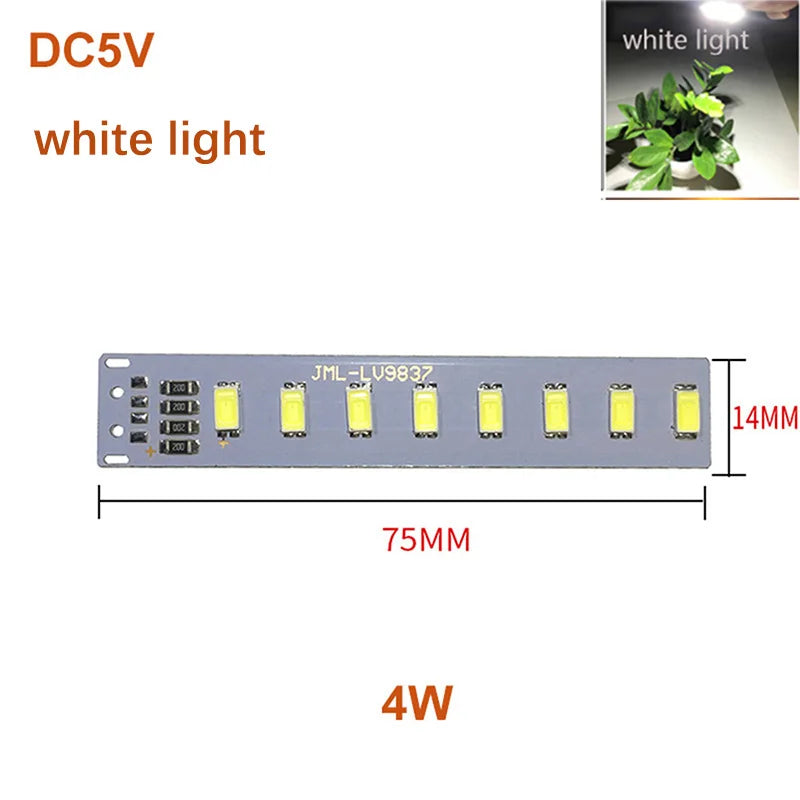 bande led 5v blanc blanc chaud diodes modernes 12w 5w 4w sans filaire 20cm