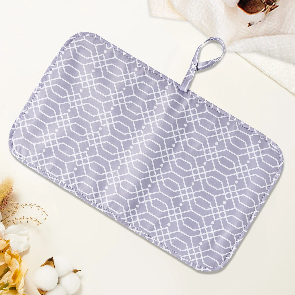 tapis bébé coussin bain gris noir léopard géométrique moderne portable durable