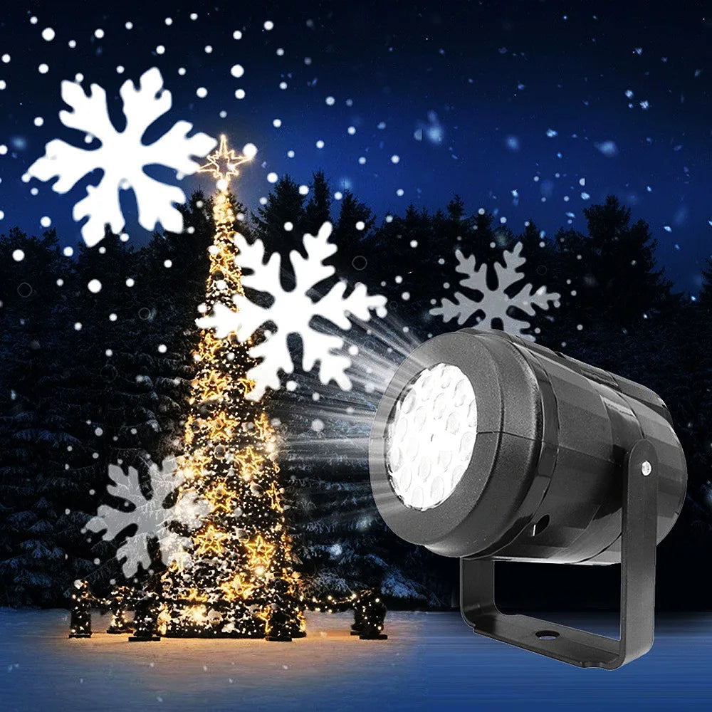projecteur led flocons neige noël usb moderne tringle chambre salon