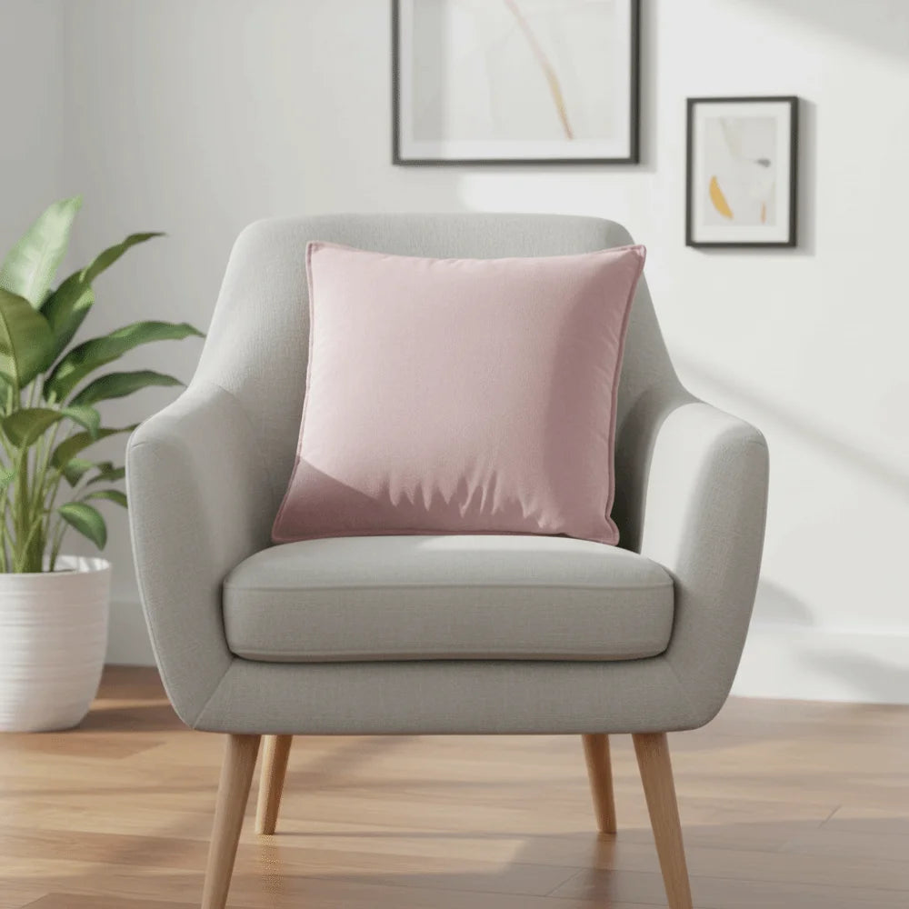 housse coussin velours moderne couleur jaune rose gris orange vert polyester coton lit 60cm