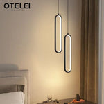 Suspension lumineuse moderne forme pince papier noir or câble suspendu interrupteur tactile