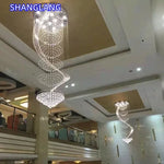 suspension lumineuse moderne cristal transparente facile certification ccc cqc fcc