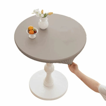 housse table moderne orange gris 60cm 80cm polyester réutilisable été