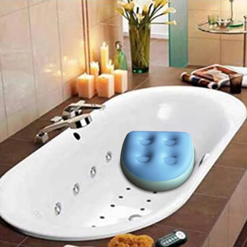 coussin bain gonflable bleu noir or moderne rond lisse injection eau respectueux environnement