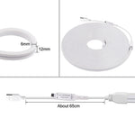 ruban led néon rgb flexible 24 touches télécommande adhésif moderne
