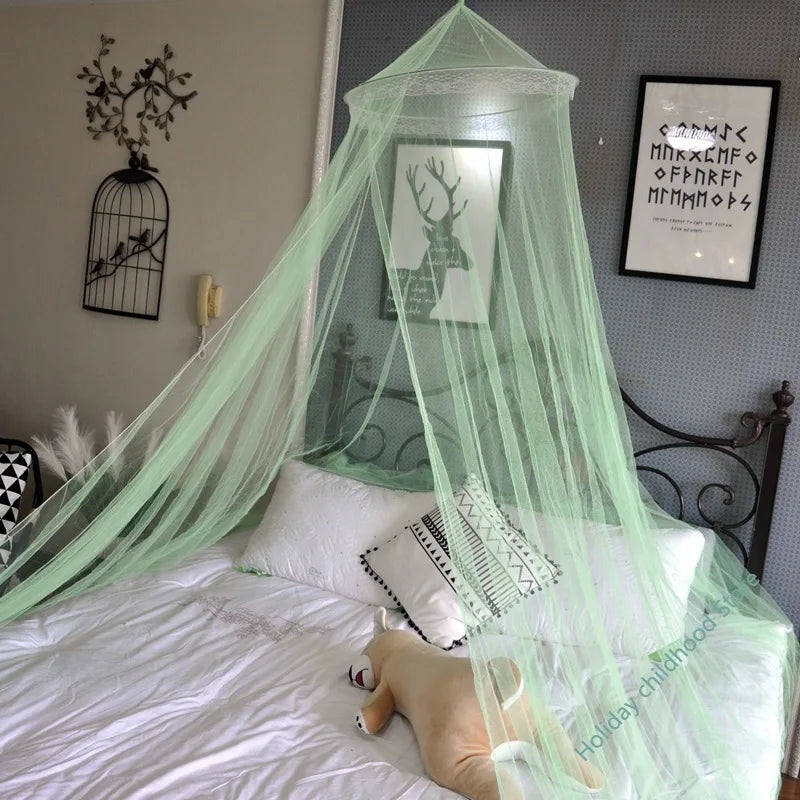 filet lit moustiquaire suspendu dôme moderne transparent coussin oreiller décoratif