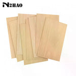 feuilles bois tilleul fines grain naturel simples artisanat 15x10cmpaque bricolage opaque inachevées