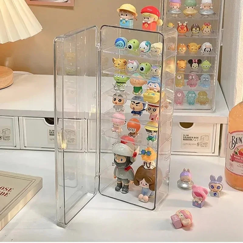 rangement transparent moderne boite figurines deco minimaliste gọn/vnd