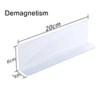 séparateurs étagères magnétiques transparents plastique pvc réutilisables modernes pièces salon respectueux environnement