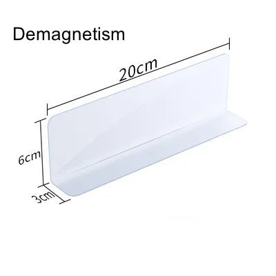 séparateurs étagères magnétiques transparents plastique pvc réutilisables modernes pièces salon respectueux environnement