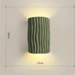 lampe murale moderne led texturée blanc vert orange gris chambre salon étude entree