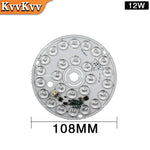 plaque led circulaire 14w 108mm haute luminosité argentée sans pilote tech