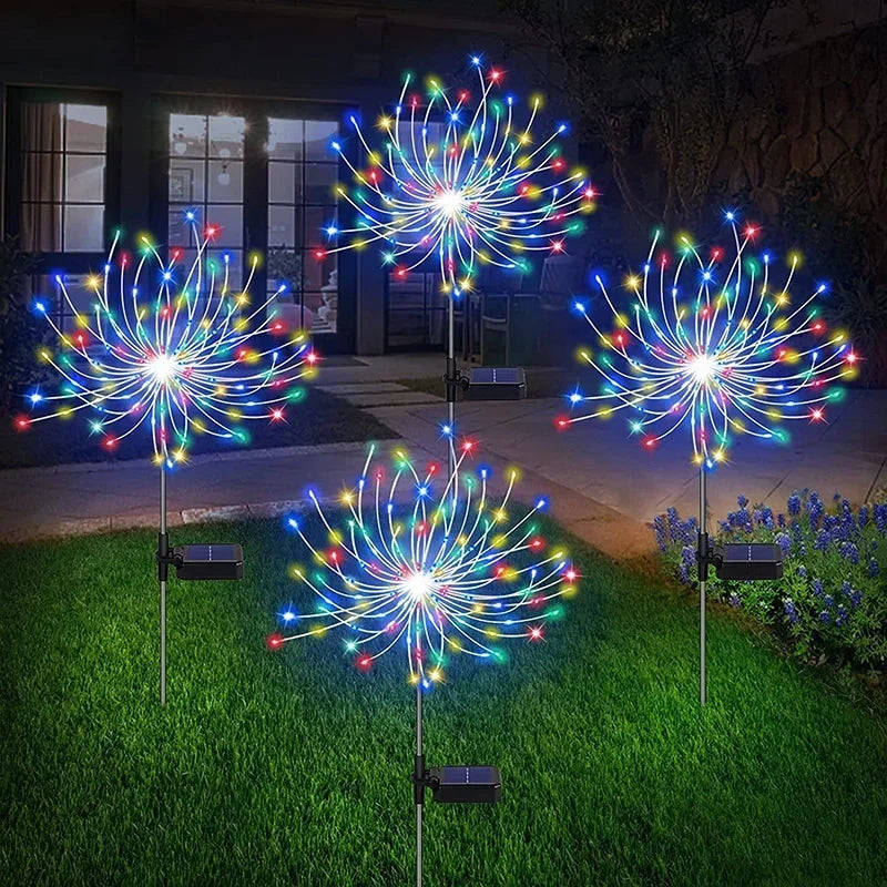 décoration solaire étoile multicolore moderne lumineuse extérieure patio jardin balcon autonomie ip65 abs solar