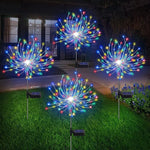 décoration solaire étoile multicolore moderne lumineuse extérieure patio jardin balcon autonomie ip65 abs solar
