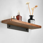 étagère murale bois métal industriel vis fixations serviette boîte bouteilles bijou