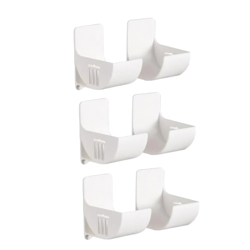 porte objets mural blanc réutilisable adhésif moderne minimaliste stockage rangement sacs petits objets