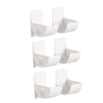 porte objets mural blanc réutilisable adhésif moderne minimaliste stockage rangement sacs petits objets