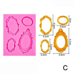 moules gâteau silicone rose doré motifs floraux couronnes cercles vintage baroque respectueux environnement