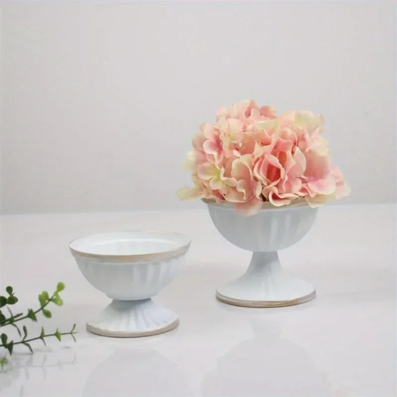 support fleurs bougie or argent blanc rayures verticales classique deco maison