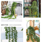 guirlande artificielle vigne feuilles vertes extérieur naturelle accrochéeextérieur decoration