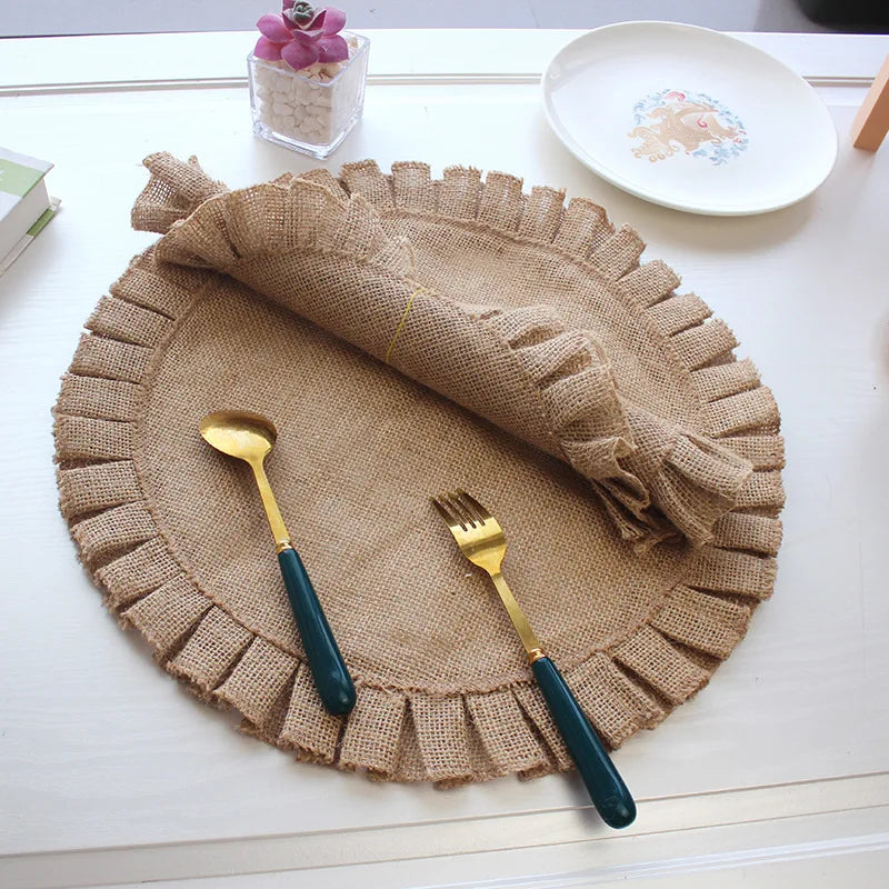 Dessous d'assiette jute style nordique