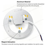 plafonnier led blanc moderne 12w 18w 24w 36w aimants intégrés câble électrique