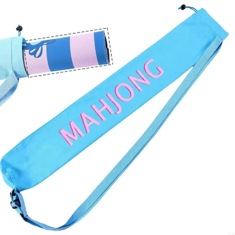 sac bandoulière mahjong rose bleu moderne pratique rangement tapis jeu accessoires organisés