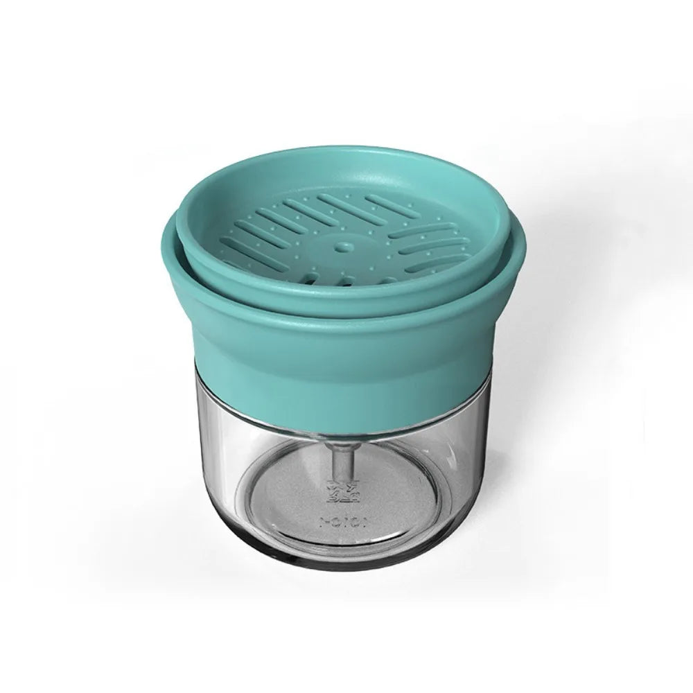 savon vaisselle 280ml distributeur verre transparent support savon pratique moderne cuisine blanc vert