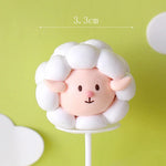 décoration gâteau anniversaire enfant porc mouton maison arbre champignon nuages train vert rouge