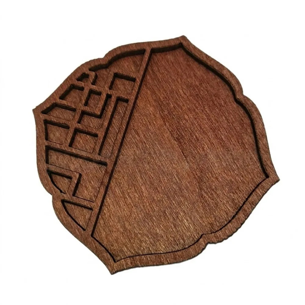 support bijoux pierres semi précieuses marron clair grille compartiments moderne multiple rangement spécimens minéraux