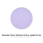 tapis isolant thermique silicone vert violet rose clair motif chien géométrique moderne respectueux environnement