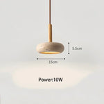 suspension lumineuse pierre moderne 6000K 4000K 3000K beige claire granuleuse salon chambre