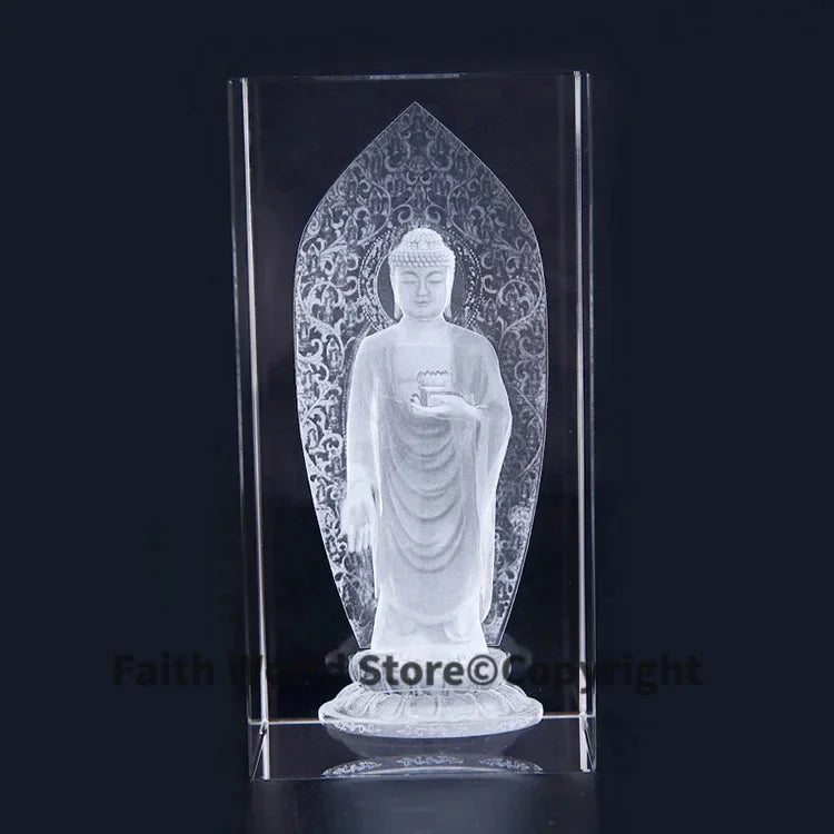 statue bouddha éclairée relief floral base leds plantes livres blanc multicolore