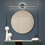 applique murale led moderne argentée dorée geometrique minimaliste chambre salon